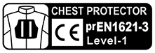 CE規格 prEN1621-3 胸部パッド