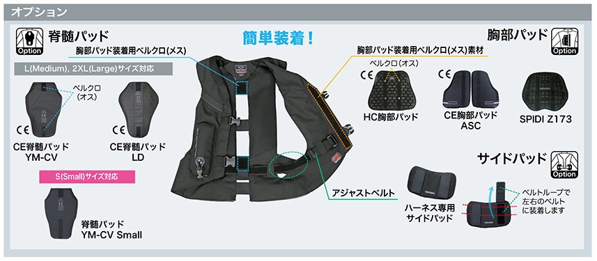 VHR | 首・腰気室が固定収納 | バイク用製品 | ヒットエアー - hit-air