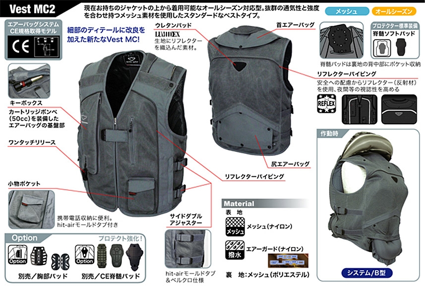 Vest MC2製品詳細