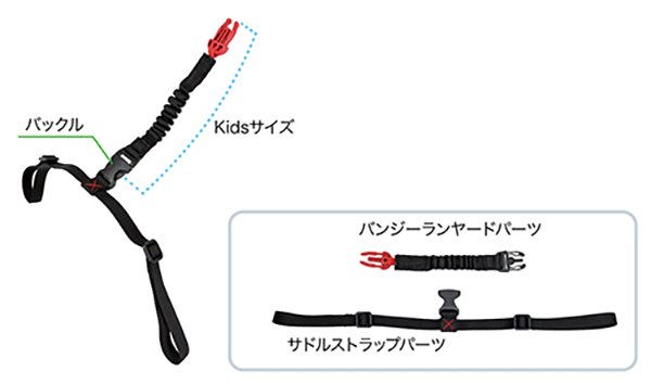 一体型バンジーランヤードKids製品詳細