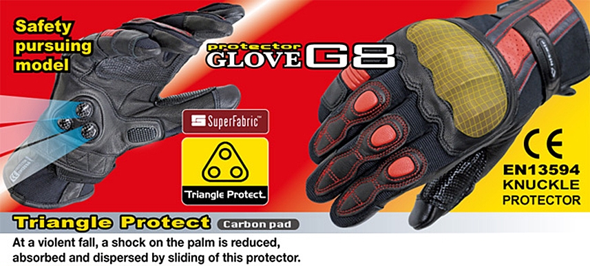 Glove G8 | Three seasons | motorcycle | - hit-air - Werable Airbag 