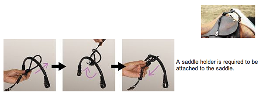 To tie the Coiled Wire to the Saddle Holder is simple.